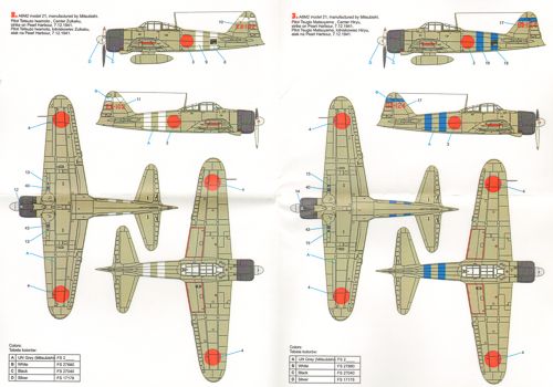 Techmod TM72059 1:72 Mitsubishi A6M2 Zero