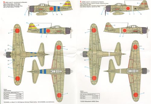 Techmod TM72059 1:72 Mitsubishi A6M2 Zero