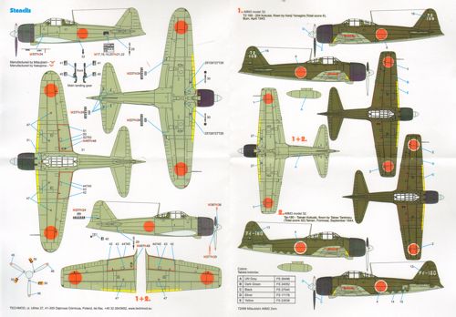 Techmod TM72066 1:72 Mitsubishi A6M3 Zero