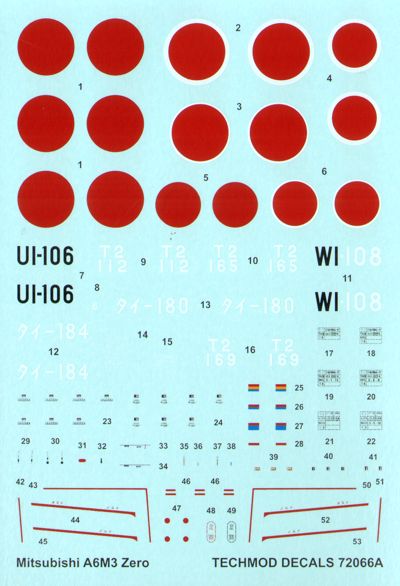 Techmod TM72066 1:72 Mitsubishi A6M3 Zero
