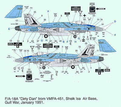 Techmod TM72076 1:72 McDonnell-Douglas F/A-18A Hornet
