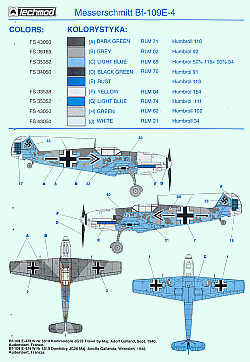 Techmod TM72078 1:72 Messerschmitt Bf-109E-4
