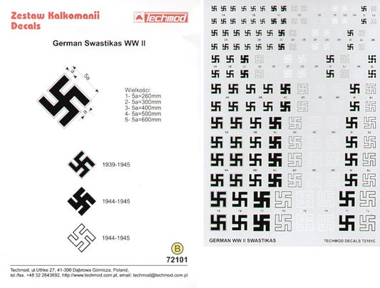 Techmod TM72101 1:72 Luftwaffe/German Swastikas