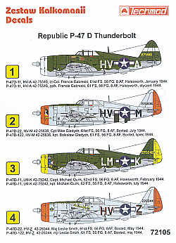 Techmod TM72105 1:72 Republic P-47D Thunderbolt 'Razorback'
