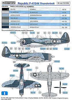 Techmod TM72109 1:72 Republic P-47M Thunderbolt Bubble