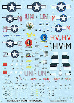 Techmod TM72109 1:72 Republic P-47M Thunderbolt Bubble