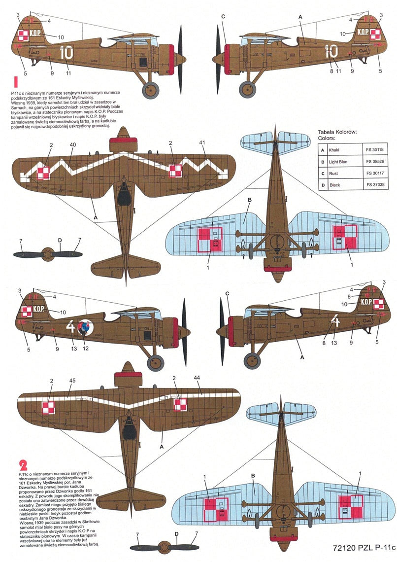 Techmod TM72120 1:72 PZL P.11C