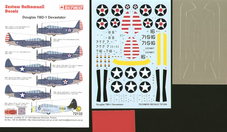 Techmod TM72132 1:72 Douglas TBD-1 'Devastator' at War