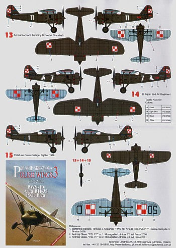 Techmod TM72140 PZL P.7a Part 1 Polish Air Force Markings 1:72