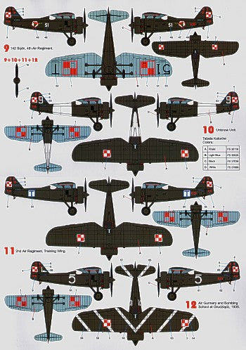 Techmod TM72140 PZL P.7a Part 1 Polish Air Force Markings 1:72