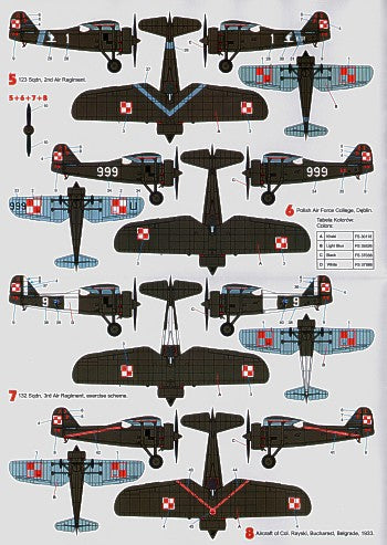 Techmod TM72140 PZL P.7a Part 1 Polish Air Force Markings 1:72