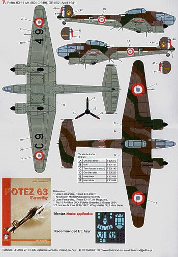 Techmod TM72143 1:72 Potez 63-11