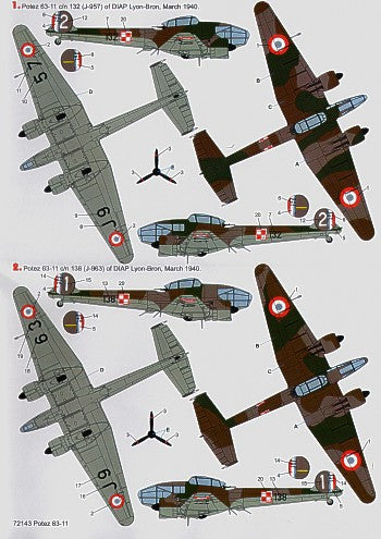 Techmod TM72143 1:72 Potez 63-11