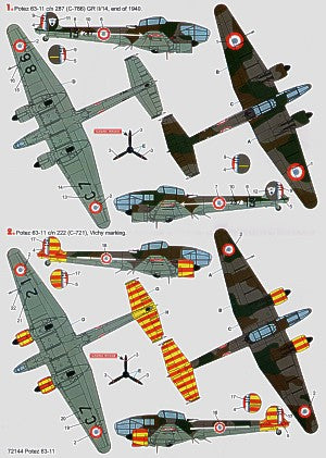 Techmod TM72144 1:72 Potez 63-11