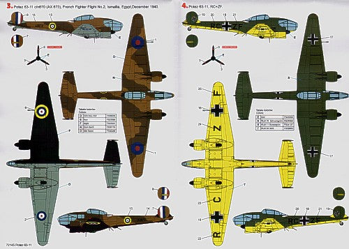 Techmod TM72145 1:72 Potez 63-11