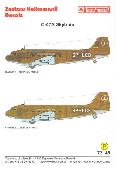 Techmod TM72148 1:72 Douglas C-47A Dakota