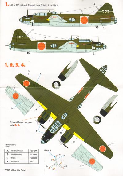 Techmod TM72149 1:72 Mitsubishi G4M1 'Betty' Pt 1