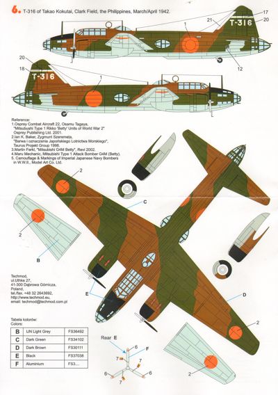 Techmod TM72149 1:72 Mitsubishi G4M1 'Betty' Pt 1