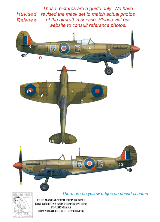 TopNotch TNM24-M052 1:24 I R Gleed JE-J Supermarine Spitfire Mk.Vb Pattern