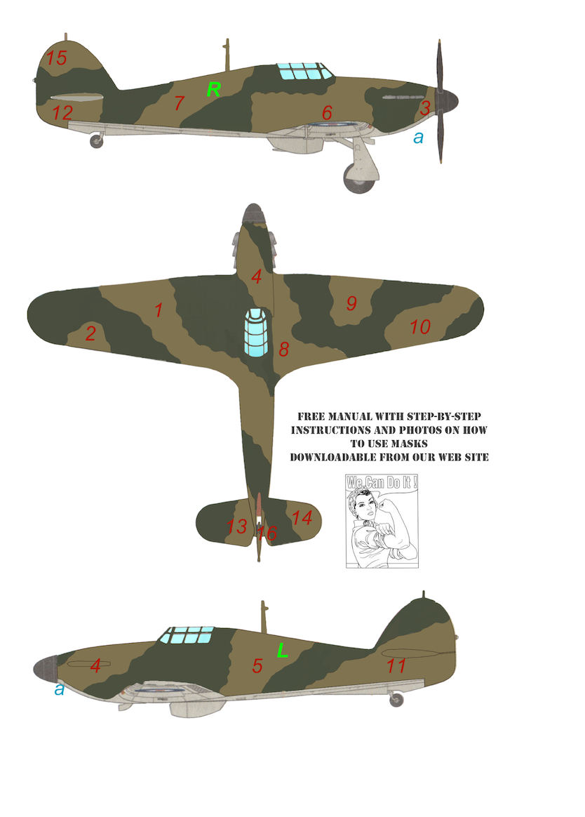 TopNotch TNM48-M010 1:48 Hawker Hurricane Mk.I Pattern