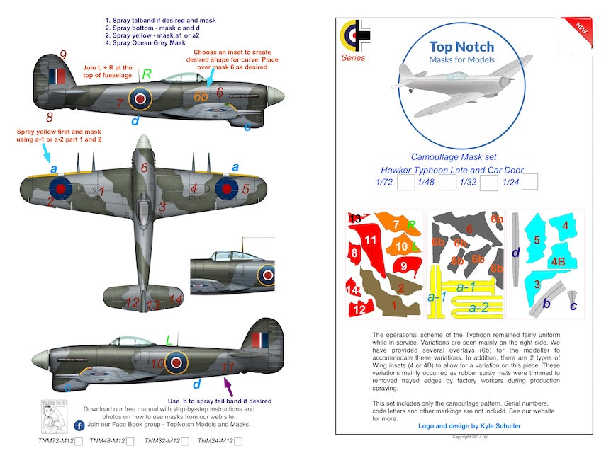 TopNotch TNM48-M012 1:48 Hawker Typhoon