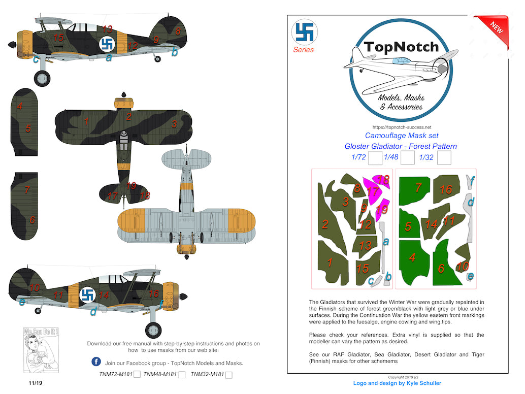 TopNotch TNM48-M181 1:48 Gloster Gladiator Mk.I/Mk.II Forest