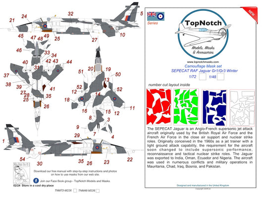 TopNotch TNM48-M226 1:48 RAF Sepecat Jaguar Gr.1/Gr.3 winter