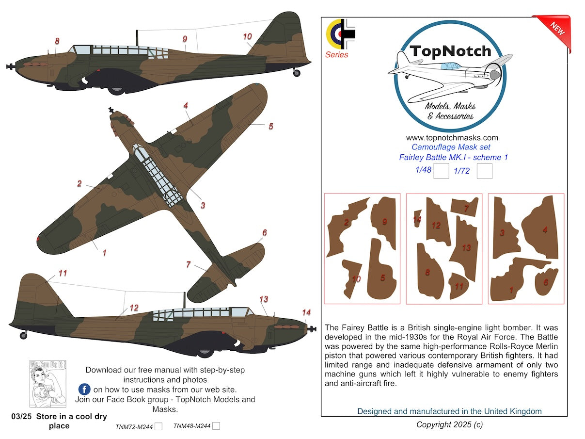 TopNotch TNM48-M244 1:48 Fairley Battle Mk.I