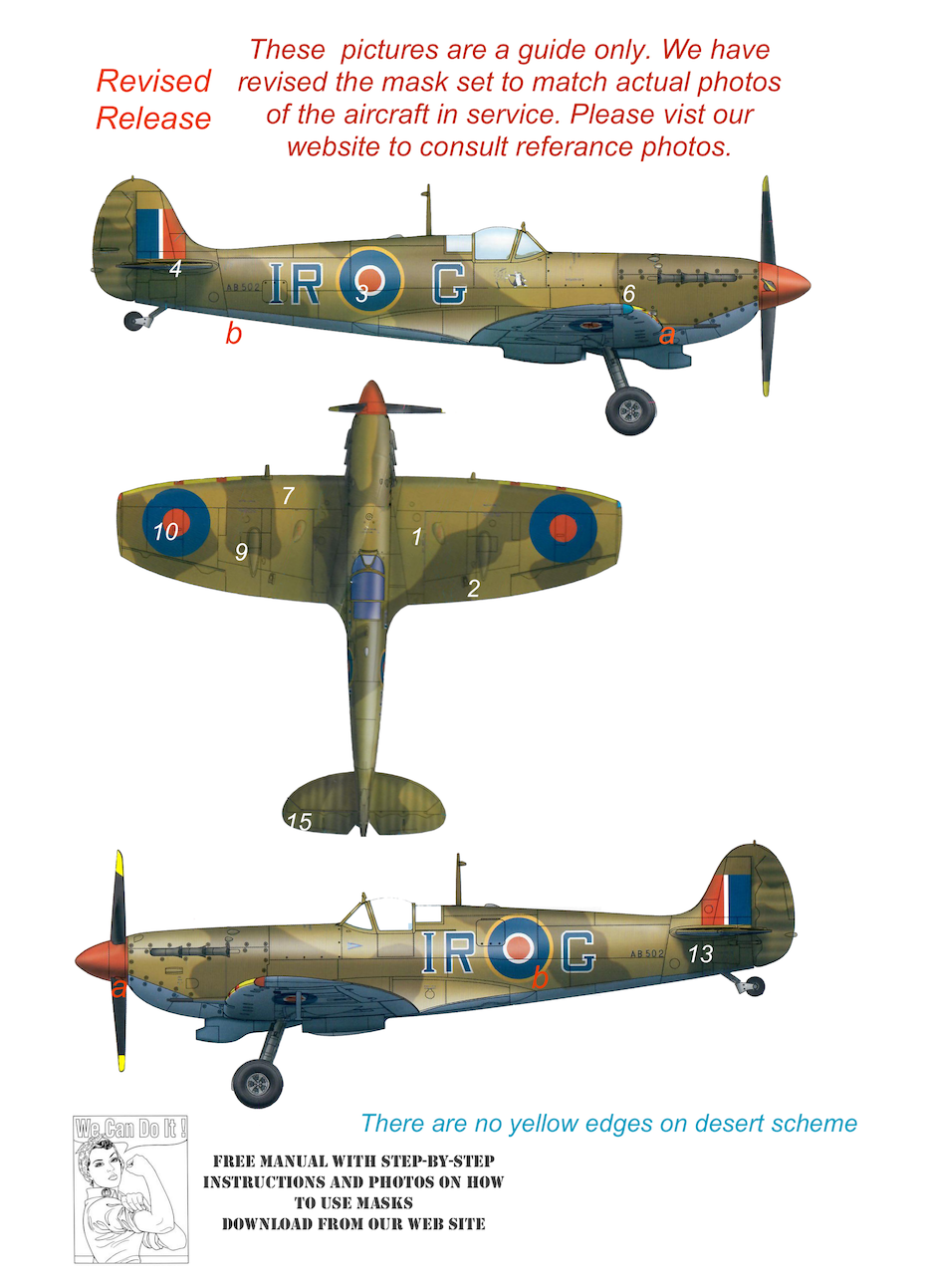 TopNotch TNM72-M052 1:72 I R Gleed Supermarine Spitfire Mk.Vb Pattern