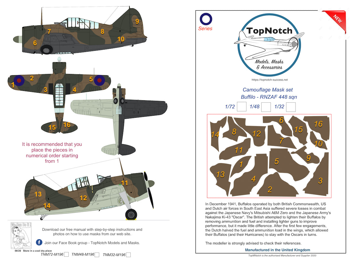 TopNotch TNM72-M196 1:72 Brewster Buffalo