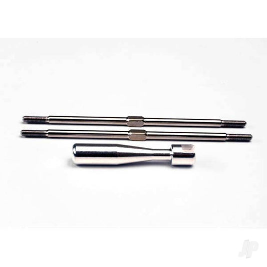 Traxxas Turnbuckles, titanium 105mm (2 pcs) / billet aluminium wrench 2339X