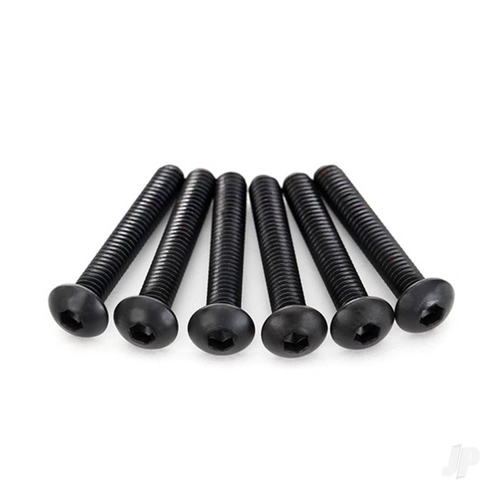 Traxxas Screws, 4x25mm button-head machine (hex drive) (6 pcs) 2596