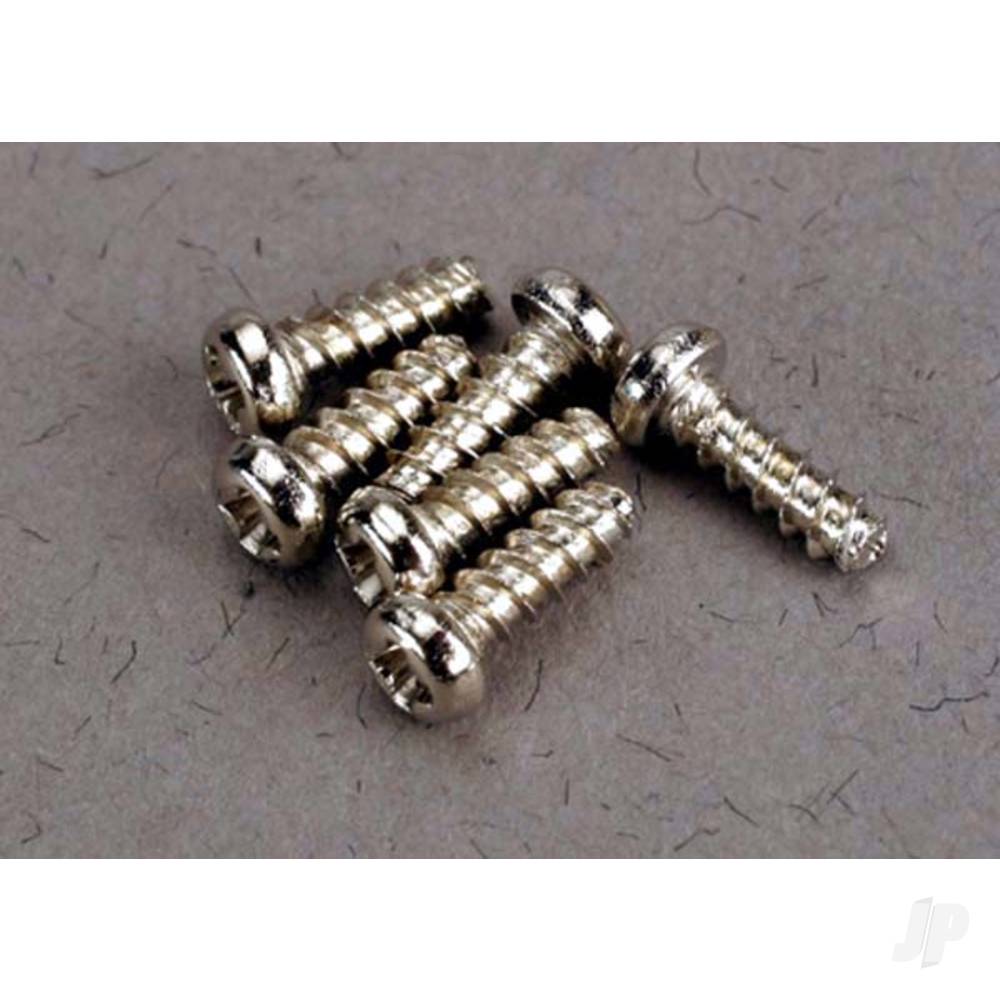 Traxxas Screws, 2x6mm roundhead self-tapping (6 pcs) 2674