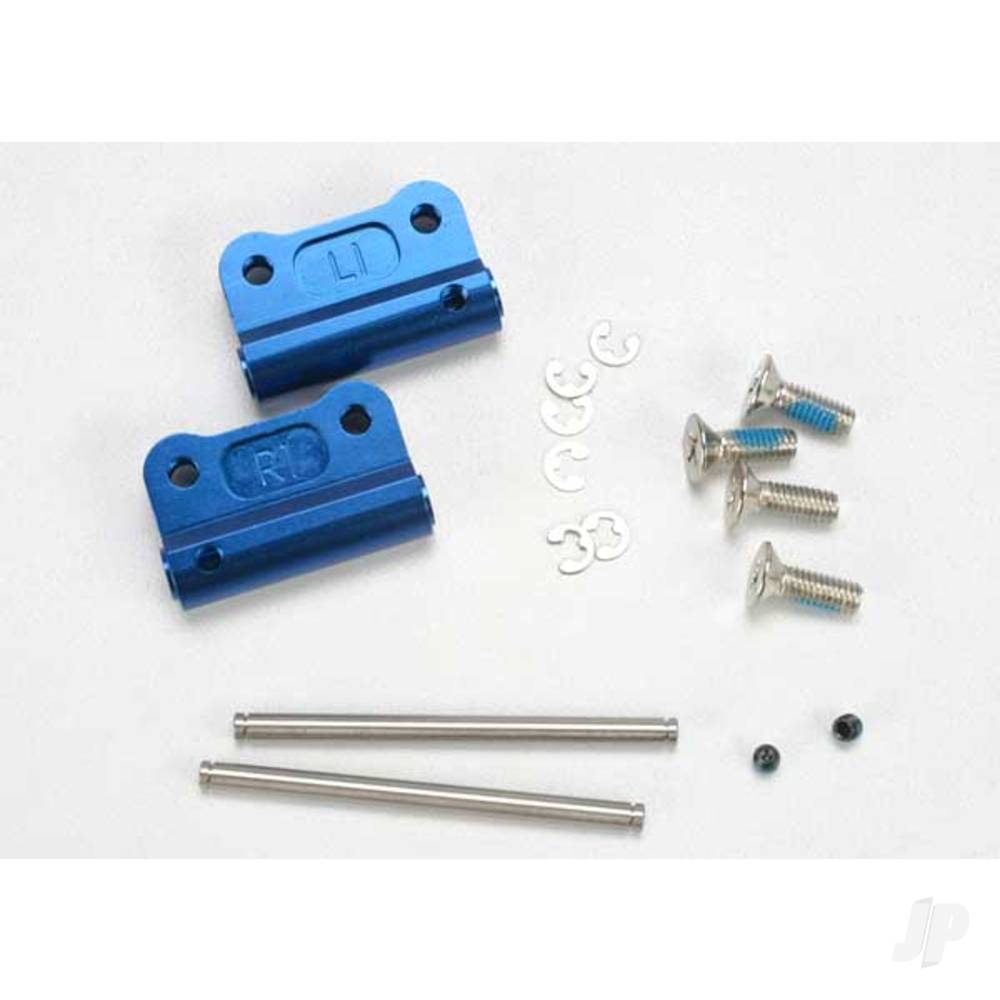 Traxxas Mounts, suspension arm (Blue-anodised 6061-T6 aluminium) (Rear) (+- 1-degree) (left & right) 2798X