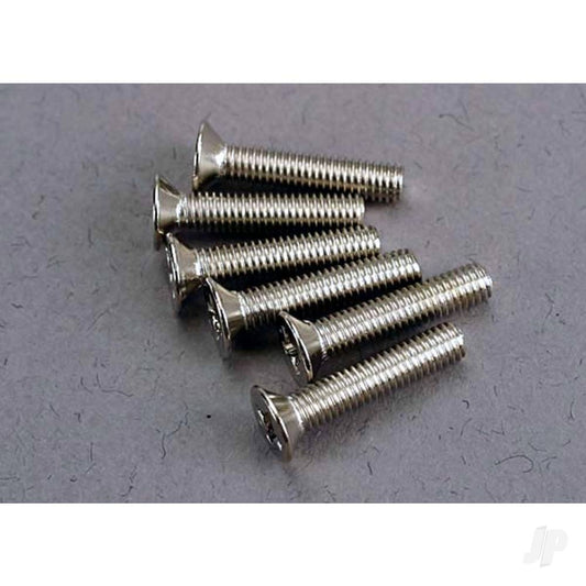 Traxxas Screws, 3x15mm countersunk machine (6 pcs) 3179