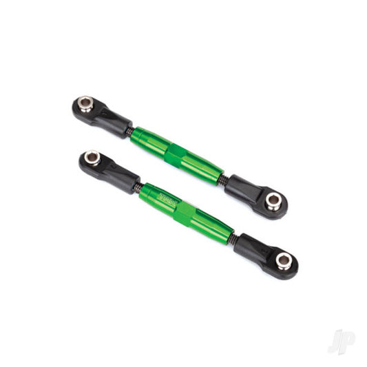 Traxxas Camber links, Front (Tubes Green-anodised, 7075-T6 aluminium, stronger than titanium) (83mm) (2 pcs) / rod ends (4 pcs) / aluminium wrench (1pc) 3643G