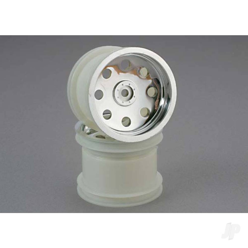 Traxxas Wheels, Chrome (2.2"") (Rear) (2 pcs) 3672
