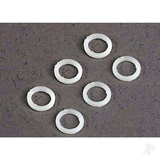 Traxxas White plastic washers (5x8x1.0mm) (6 pcs) 3685