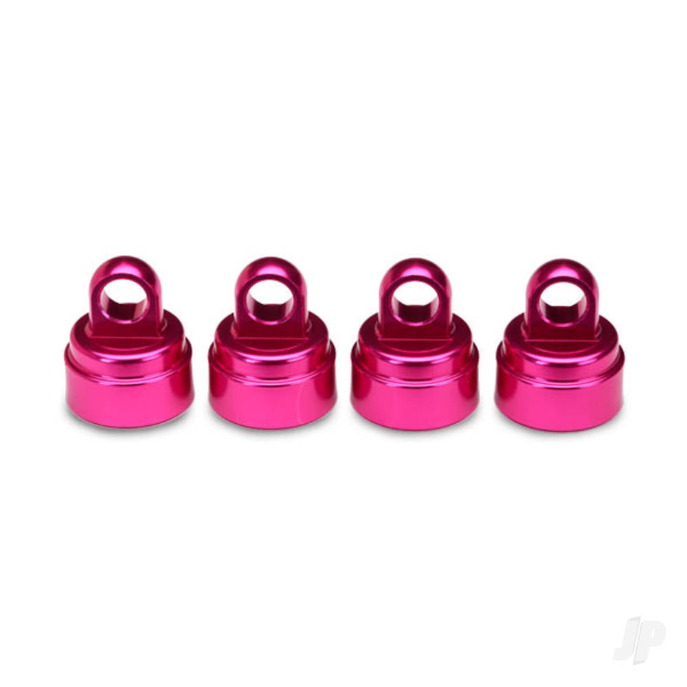 Traxxas Shock caps, aluminium (pink-anodised) (4 pcs) (fits all Ultra shocks) 3767P