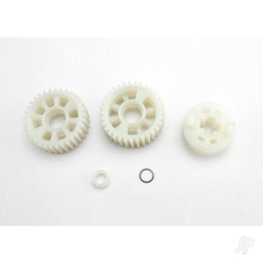 Traxxas Output gears, 33T (2 pcs) / drive dog carrier / output shaft spacer 3985X