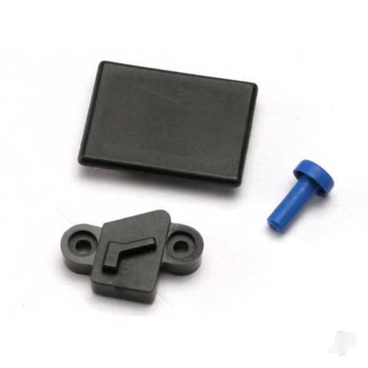 Traxxas Cover plates and seals, forward only conversion (Revo) (Optidrive blank-out plate, Optidrive sensor cover, shift fork cover) 5157