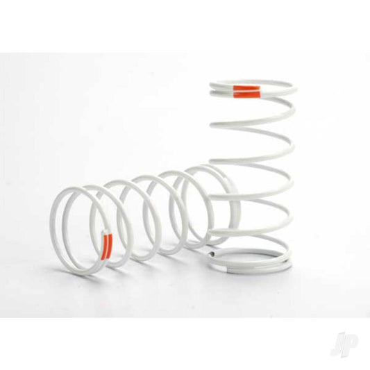 Traxxas Spring, shock (white) (GTR) (Front) (0.9 rate orange) (1 pair) 5428