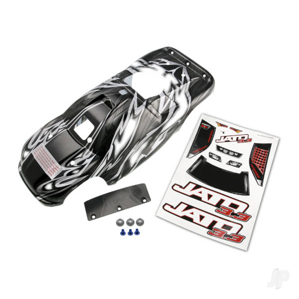 Traxxas Body, Jato 3.3, ProGraphix (replacement for the painted Body) Graphics are painted, requires paint & final colour application. 5511R