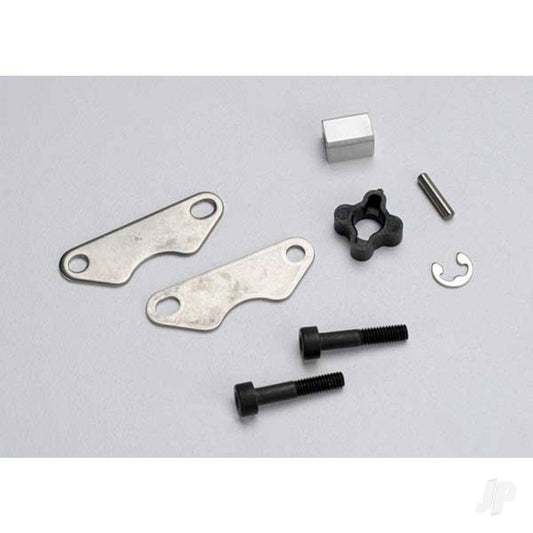 Traxxas Brake pads (2 pcs) / brake disc Hub / 3X15 CS (partially threaded) (2 pcs) / 2mm pin (1pc) / 4mm e-clip (1pc) 5565