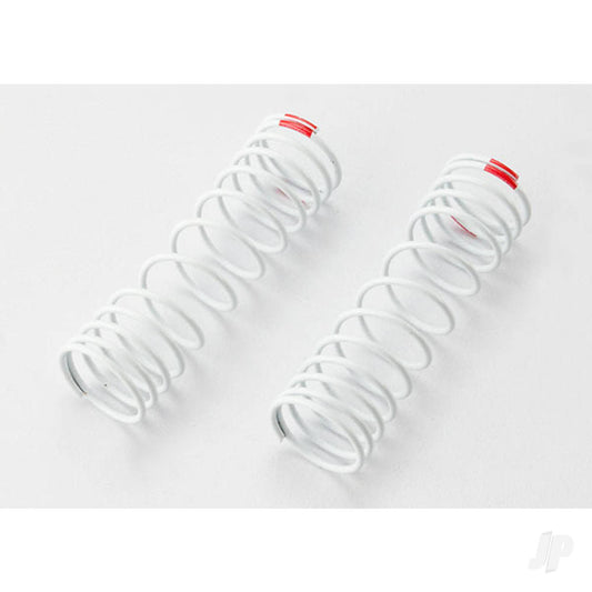 Traxxas Springs, Front (white) (progressive rate) (2 pcs) (fits #5862 aluminium Big Bore shocks) 5860