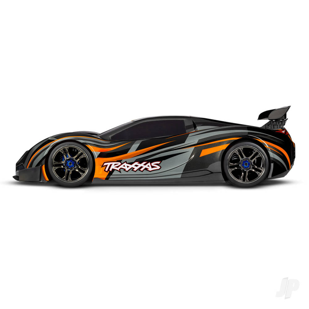 Traxxas XO-1 1:7 100+ MPH 4WD RTR Brushless Electric Race Car, Orange (+ TQi 2-ch wireless, TSM, Castle Mamba ESC) 64077-3-ORNG