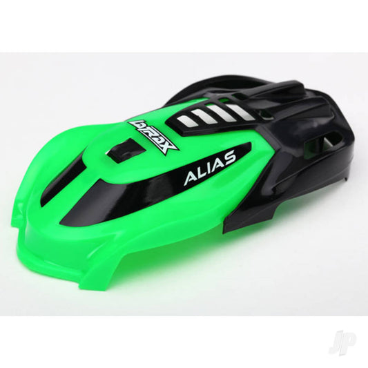 Traxxas Canopy, Alias, Green / 1.6x5mm BCS (self-tapping) (3 pcs) 6614