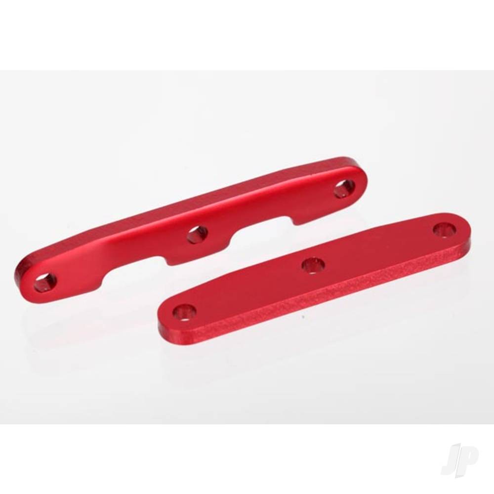 Traxxas Bulkhead tie bars, Front & Rear, aluminium (Red-anodised) 6823R