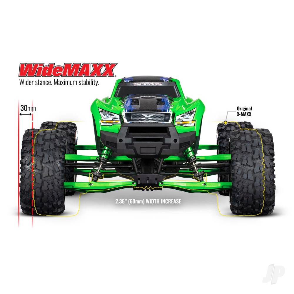 Traxxas Suspension kit, X-Maxx WideMaxx, Green 7895G
