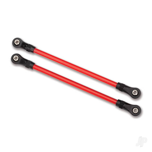 Traxxas Suspension links, Rear lower, Red (2 pcs) (5x115mm, powder coated Steel) (assembled with hollow balls) (for use with #8140R TRX-4 Long Arm Lift Kit) 8145R